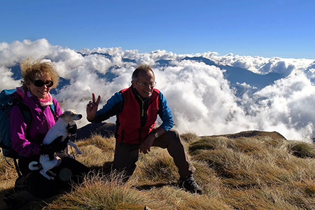 Monti Colombarolo (2309 m) e Ponteranica orientale (2378 m) da Ca’ San Marco il 27 ottobre 2016 - FOTOGALLERY